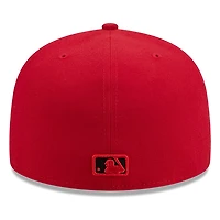 Boston Red Sox Scarlet and Black Basic New Era 59FIFTY Fitted Hat