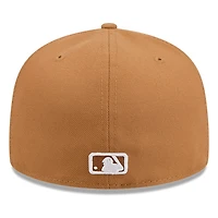 Atlanta Braves Bronze and White Basic New Era 59FIFTY Fitted Hat