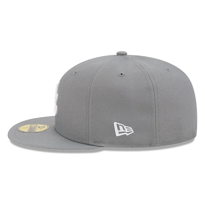 Atlanta Braves Medium Grey Basic New Era 59FIFTY Fitted Hat