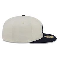 Atlanta Braves Chrome White Two Tone Basic New Era 59FIFTY Fitted Hat