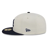 Atlanta Braves Chrome White Two Tone Basic New Era 59FIFTY Fitted Hat