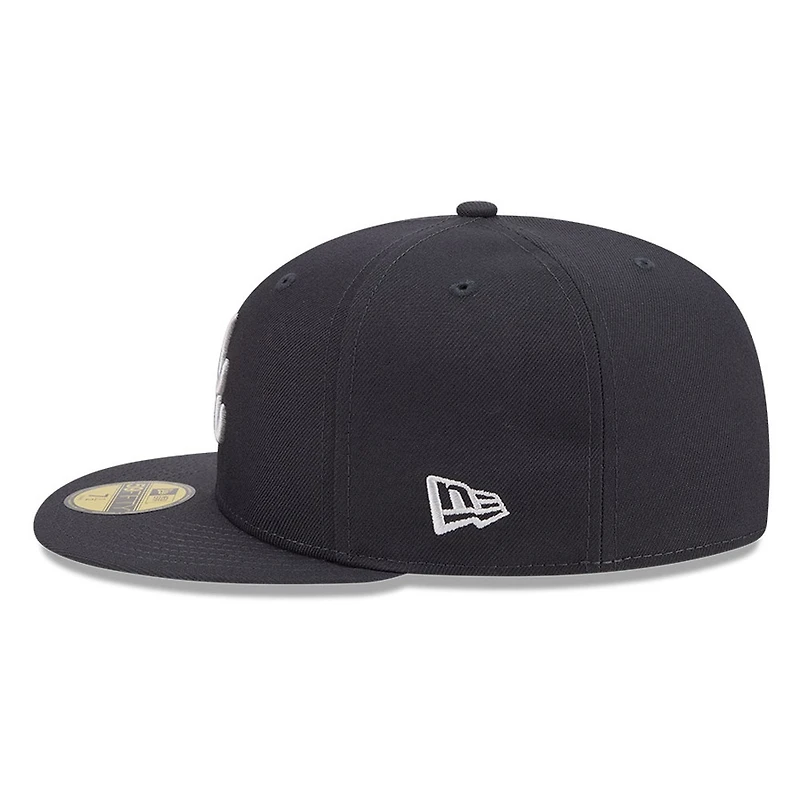 Atlanta Braves Dark Grey Anthracite Basic New Era 59FIFTY Fitted Hat