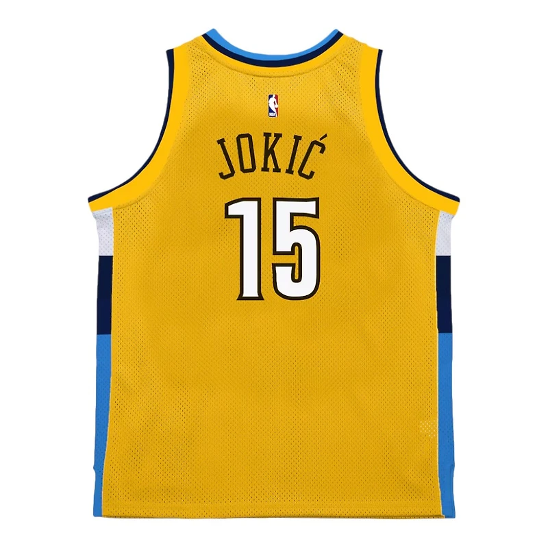 Denver Nuggets Nikola Jokic Gold Mitchell & Ness 2017-18 Hardwood Classics Swingman Jersey