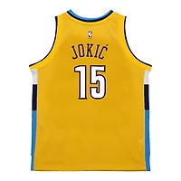 Denver Nuggets Nikola Jokic Gold Mitchell & Ness 2017-18 Hardwood Classics Swingman Jersey
