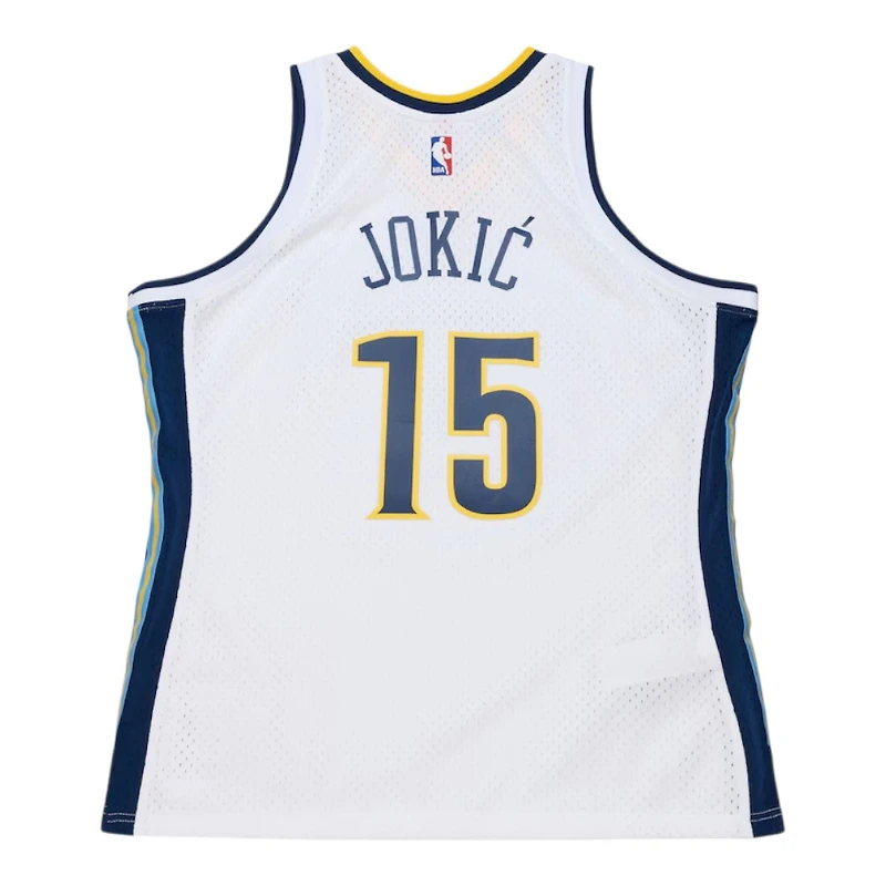Denver Nuggets Nikola Jokic White Mitchell & Ness 2017-18 Hardwood Classics Swingman Jersey