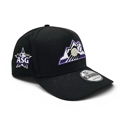 Colorado Rockies Black 2021 All Star Game Patch Leon in the Lab New Era 9FIFTY A-Frame Hat