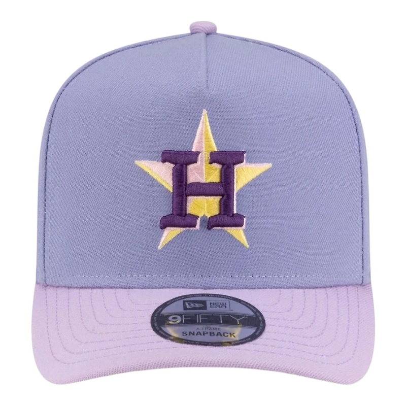 Houston Astros Lavender Two Tone 2022 World Series Champions Patch New Era 9FIFTY A-Frame Snapback Hat
