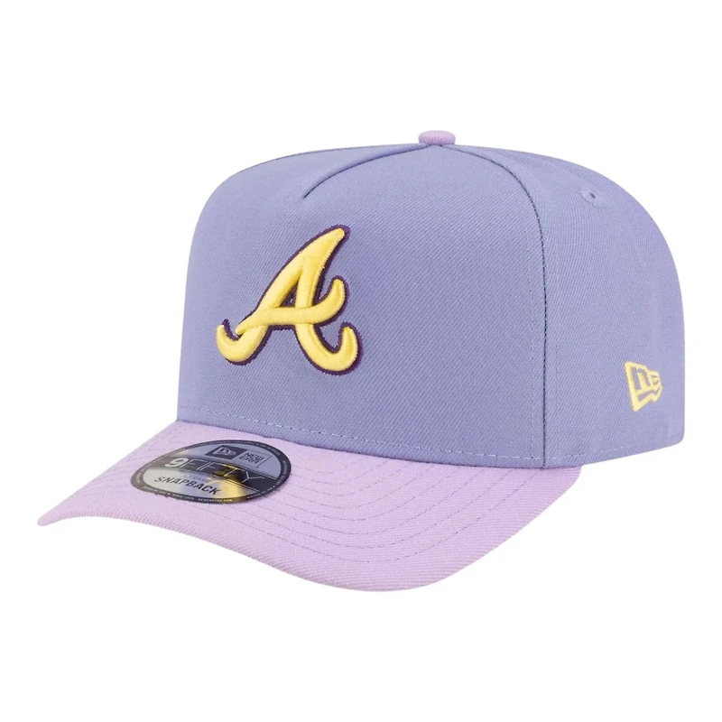 Atlanta Braves Lavender Two Tone Atlanta-Fulton Patch New Era 9FIFTY A-Frame Snapback Hat