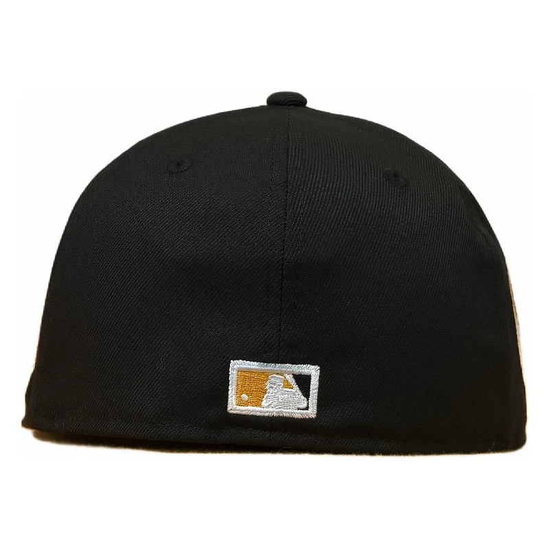 San Francisco Giants Black Wordmark Logo with Vols Patch New Era 59FIFTY Fitted Hat