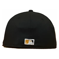 San Francisco Giants Black Wordmark Logo with Vols Patch New Era 59FIFTY Fitted Hat
