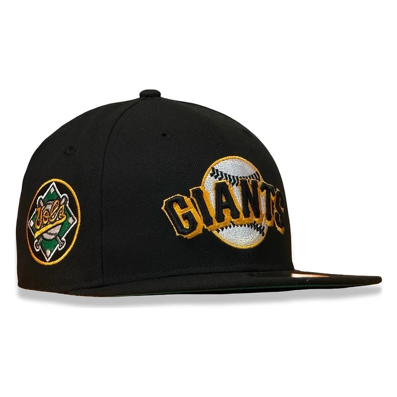 San Francisco Giants Black Wordmark Logo with Vols Patch New Era 59FIFTY Fitted Hat