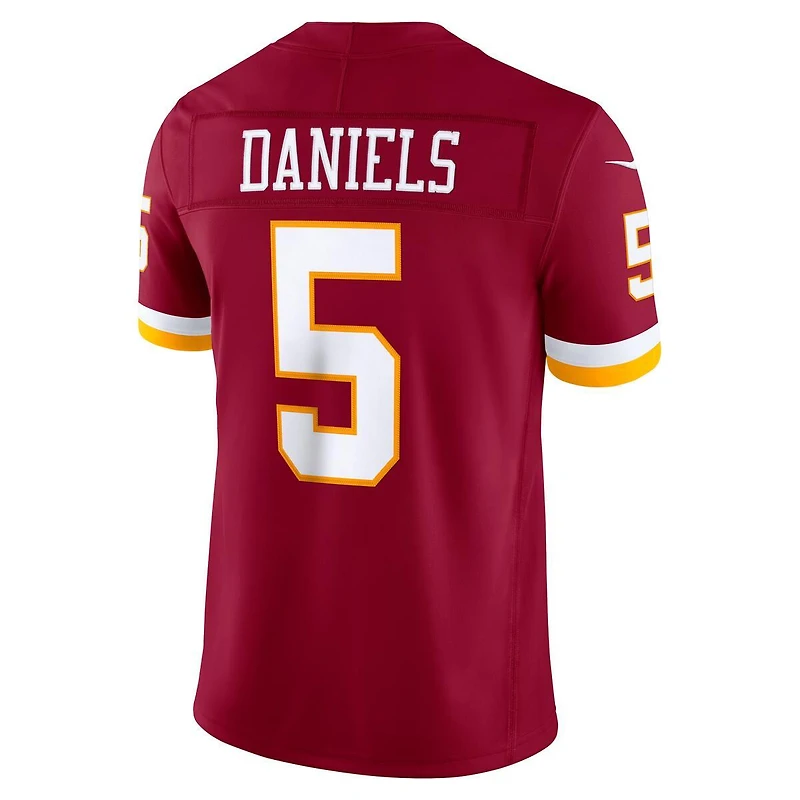 Washington Commanders Jayden Daniels Burgundy Nike Vapor F.U.S.E Stitched Limited Jersey