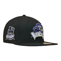 Knoxville Ice Bears Black and Purple Shiners Patch UV New Era 59FIFTY Fitted Hat