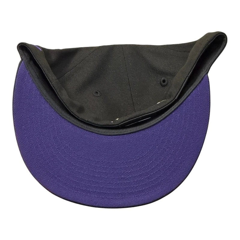 Knoxville Ice Bears Black and Purple Shiners Patch UV New Era 59FIFTY Fitted Hat