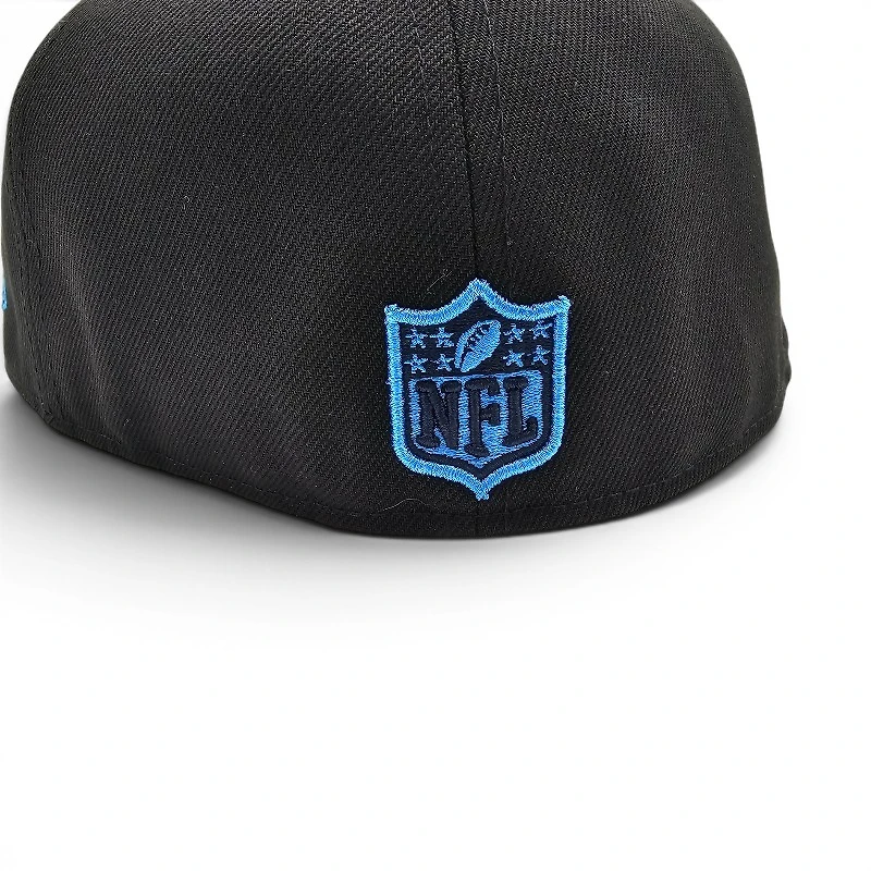 Denver Broncos Blucifer 2.0 Black Leon the Lab Superbowl 32 XXXII Patch Cardinal Blue UV New Era 59FIFTY Fitted Hat