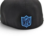 Denver Broncos Blucifer 2.0 Black Leon the Lab Superbowl 32 XXXII Patch Cardinal Blue UV New Era 59FIFTY Fitted Hat