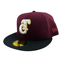 Tomateros de Culiacán Maroon and Black New Era 59FIFTY Fitted Hat