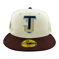 Toros de Tijuana Chrome and Brown 10th Anniversary Patch Blue UV New Era 59FIFTY Fitted Hat