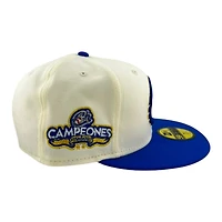 Charros de Jalisco Chrome and Royal Blue Campeones Patch Pink UV New Era 59FIFTY Fitted Hat