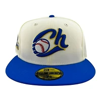 Charros de Jalisco Chrome and Royal Blue Campeones Patch Pink UV New Era 59FIFTY Fitted Hat
