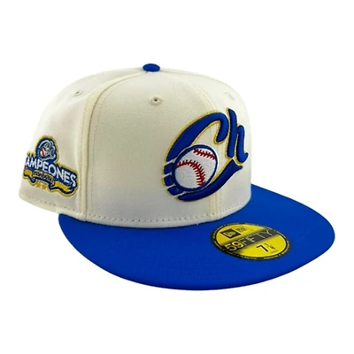 Charros de Jalisco Chrome and Royal Blue Campeones Patch Pink UV New Era 59FIFTY Fitted Hat