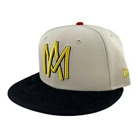 Águilas de Mexicali Stone and Black New Era 59FIFTY Fitted Hat