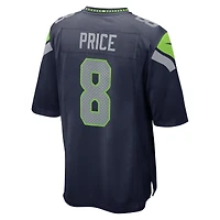 Seattle Seahawks Jadarian Price College Navy Nike Team Game Jersey