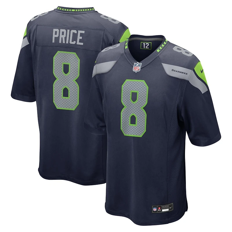 Seattle Seahawks Jadarian Price College Navy Nike Team Game Jersey