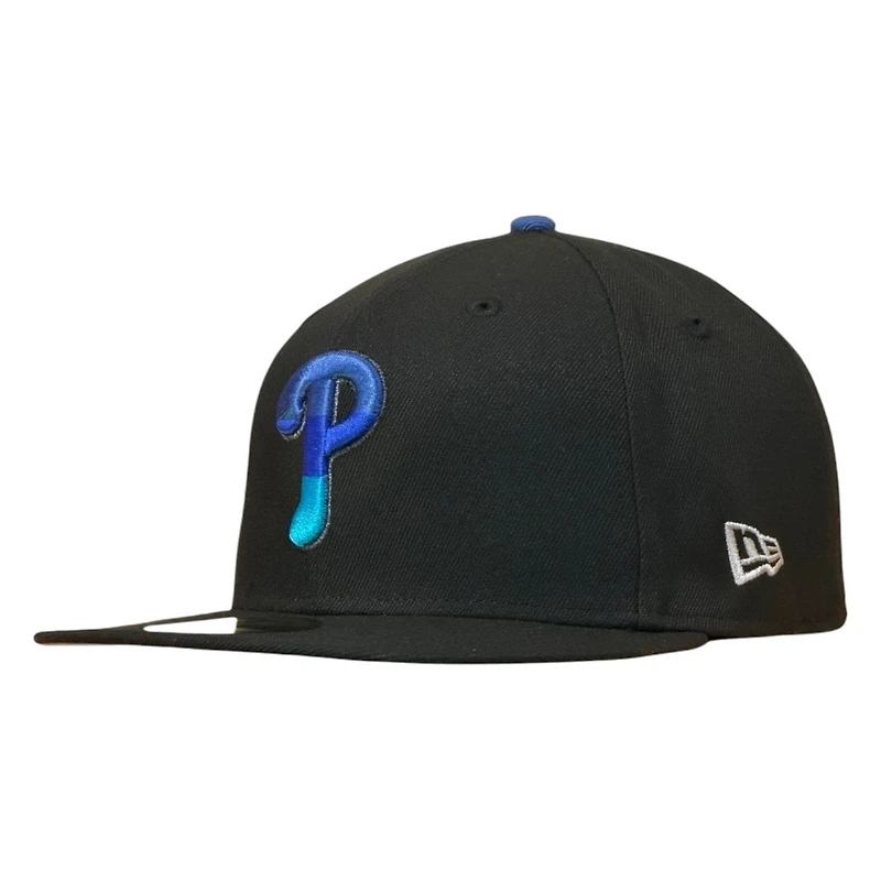 Philadelphia Phillies Black 100th Anniversary Patch New Era 59FIFTY Fitted Hat