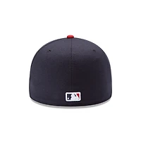 Youth Atlanta Braves Navy and Red Authentic Collection On-Field New Era 59FIFTY Fitted Hat