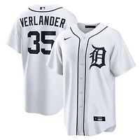 Detroit Tigers Justin Verlander White Home Nike Replica Jersey