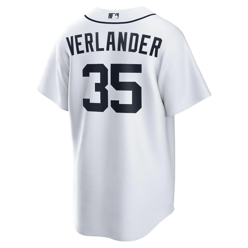 Detroit Tigers Justin Verlander White Home Nike Replica Jersey