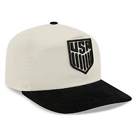USMNT White and Black Corduroy New Era 19TWENTY Adjustable Hat