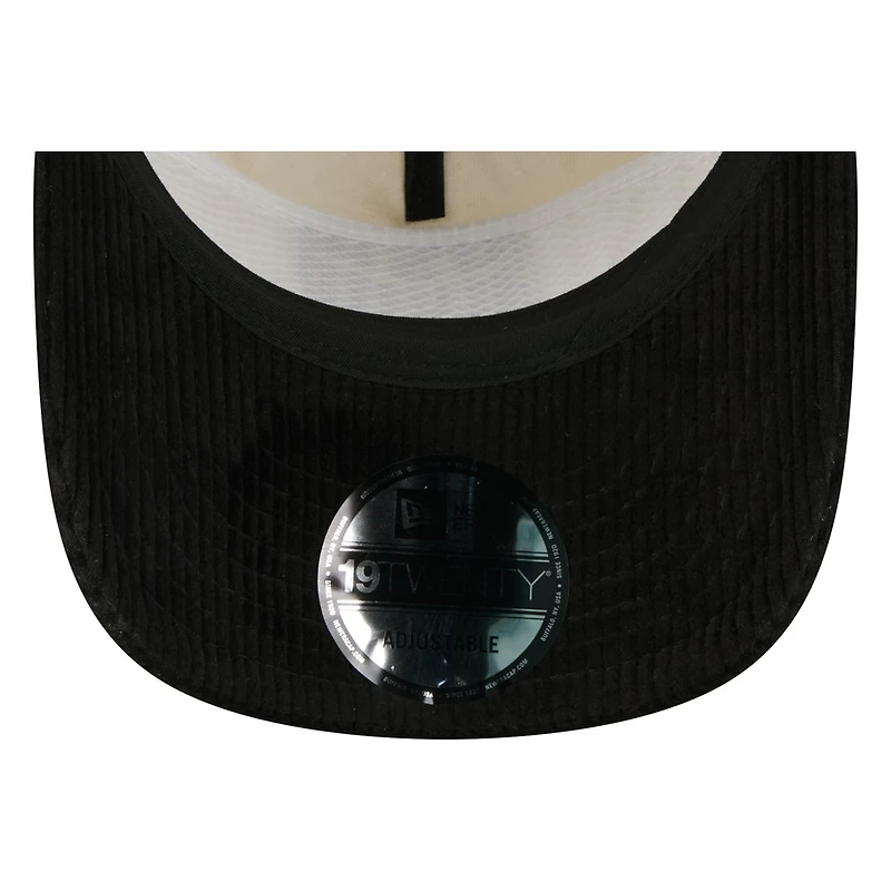 USMNT White and Black Corduroy New Era 19TWENTY Adjustable Hat