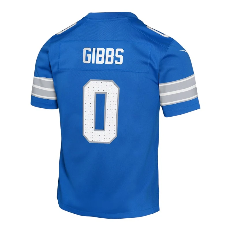 Youth Detroit Lions Jahmyr Gibbs Blue Nike Game Jersey