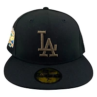 Los Angeles Dodgers Black Walnut 40th Anniversary Patch New Era 59FIFTY Fitted Hat