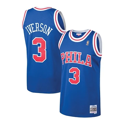 Philadelphia 76ers Allen Iverson Royal Blue Mitchell & Ness 1996-97 Hardwood Classics Swingman Player Jersey