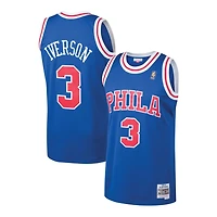 Philadelphia 76ers Allen Iverson Royal Blue Mitchell & Ness 1996-97 Hardwood Classics Swingman Player Jersey