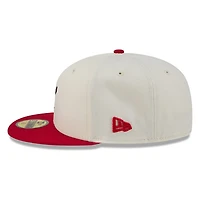 St. Louis Cardinals Chrome and Red Two Tone Stitched New Era 59FIFTY Fitted Hat