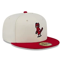 St. Louis Cardinals Chrome and Red Two Tone Stitched New Era 59FIFTY Fitted Hat