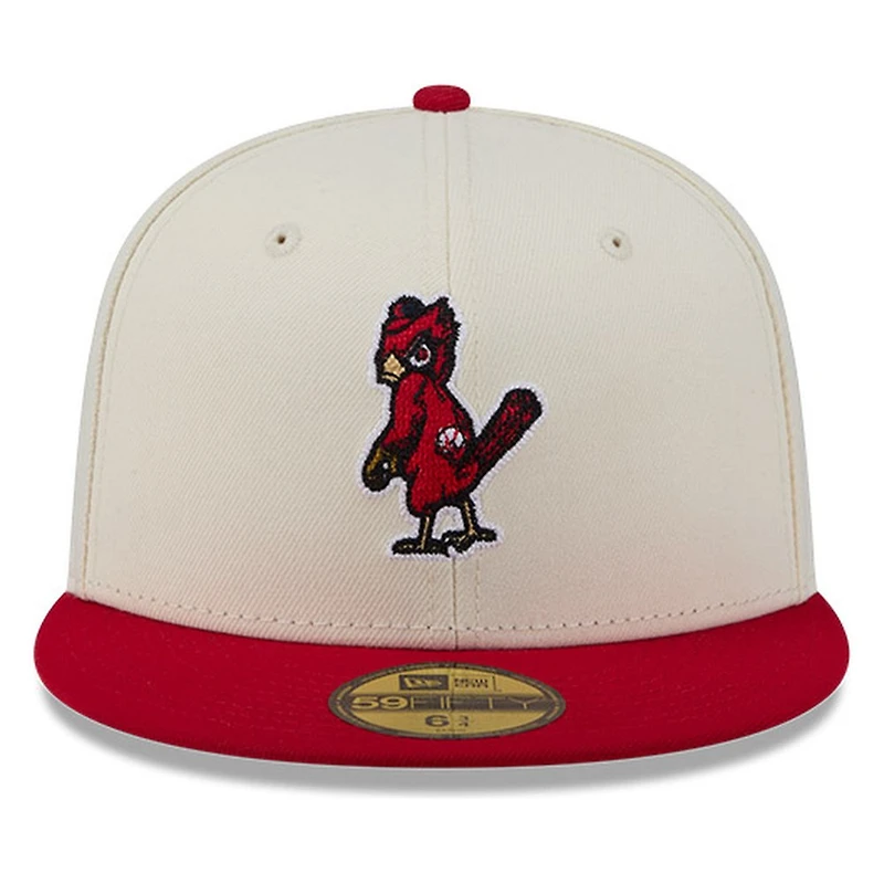 St. Louis Cardinals Chrome and Red Two Tone Stitched New Era 59FIFTY Fitted Hat