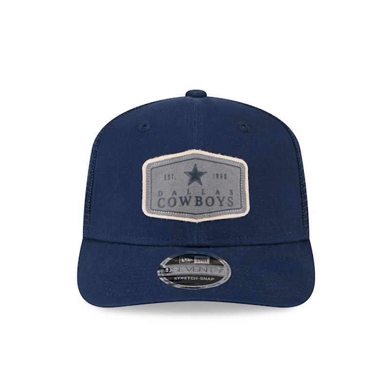 Dallas Cowboys Navy Labeled New Era 9SEVENTY Stretch Snapback Hat