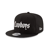 Dallas Cowboys Black Old English Star Patch New Era 9FIFTY Snapback Hat