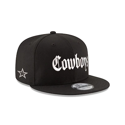 Dallas Cowboys Black Old English Star Patch New Era 9FIFTY Snapback Hat