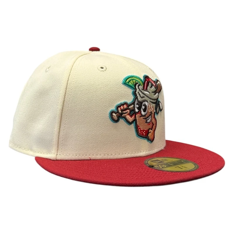 Salt Lake Bees Chrome and Red "Dirty Sodas" Alternate New Era 59FIFTY Fitted Hat