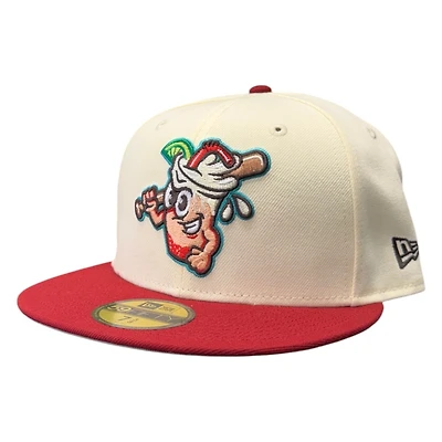 Salt Lake Bees Chrome and Red "Dirty Sodas" Alternate New Era 59FIFTY Fitted Hat