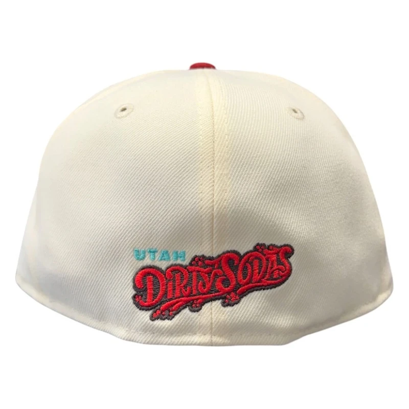 Salt Lake Bees Chrome and Red "Dirty Sodas" Alternate New Era 59FIFTY Fitted Hat
