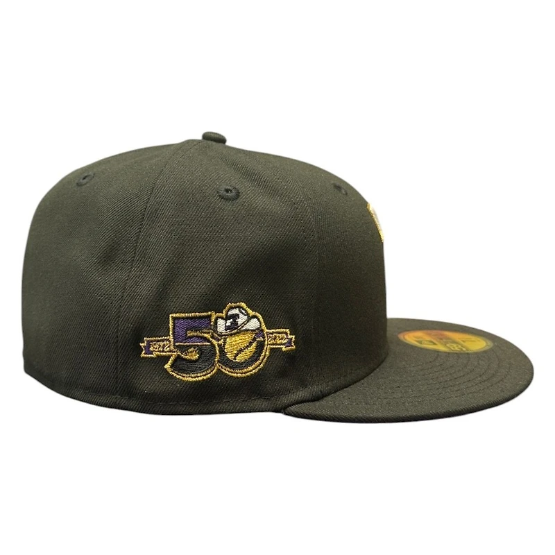 Texas Rangers Black 50th Anniversary Patch New Era 59FIFTY Fitted Hat