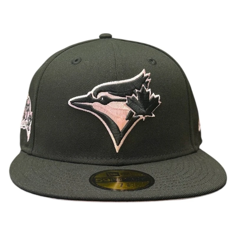 Toronto Blue Jays Black and Pink 25th Anniversary Patch UV New Era 59FIFTY Fitted Hat