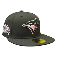 Toronto Blue Jays Black and Pink 25th Anniversary Patch UV New Era 59FIFTY Fitted Hat